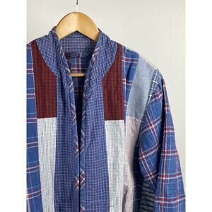 Vtg Jacket Womens Size XL Patchwork Colorful Unique Cottage core Farmhouse Boho